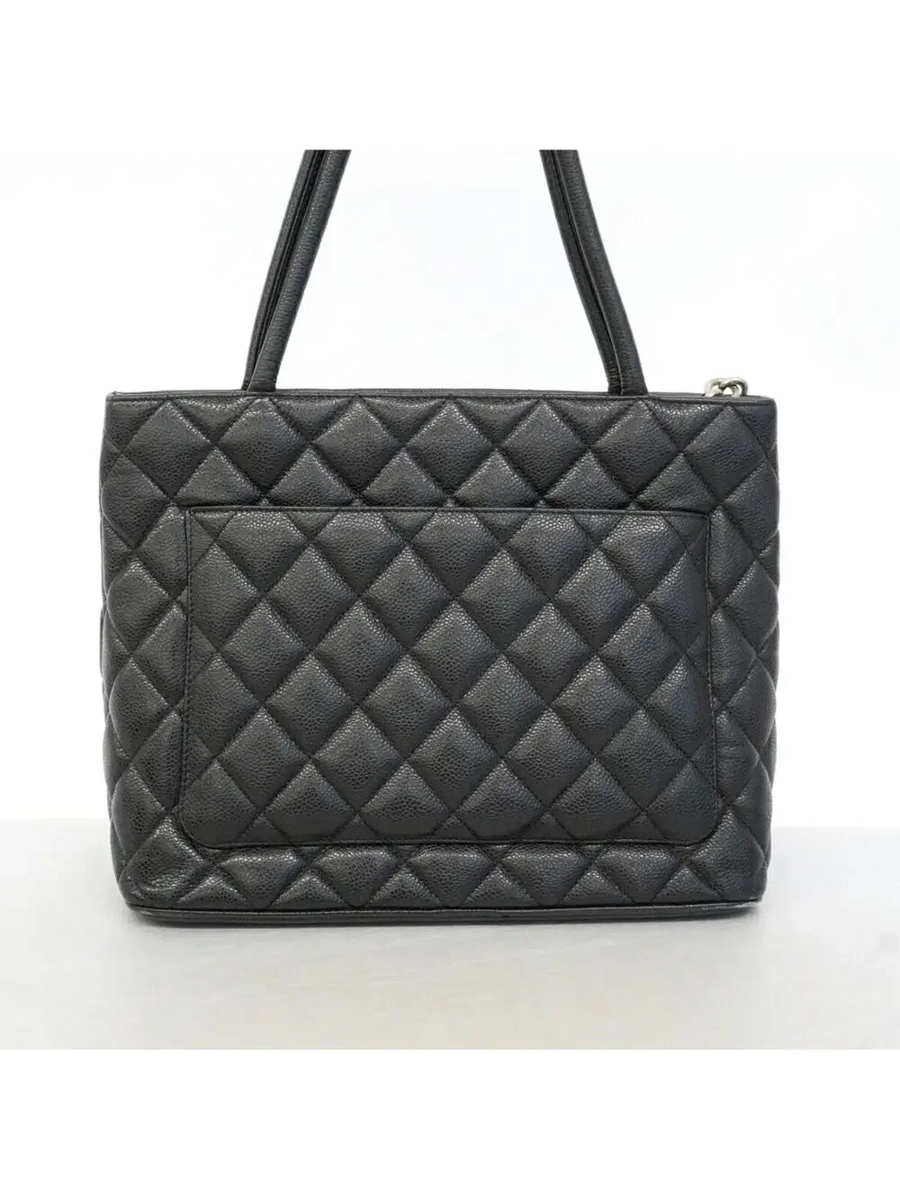 Chanel Medallion Tote Quilted Caviar #342112C19B